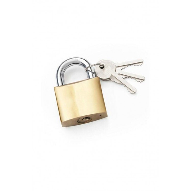 Yellow Padlock 38 mm