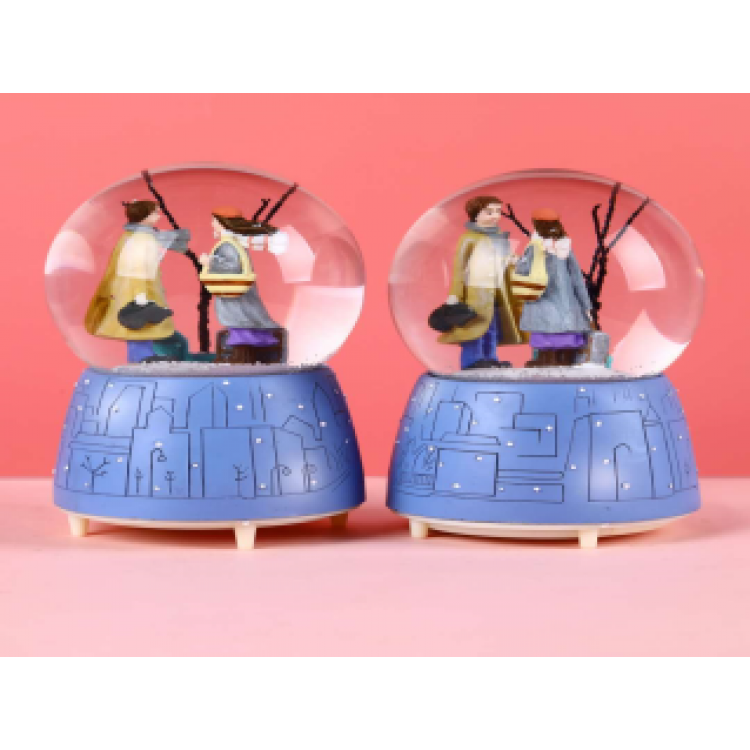 Lighted Musical Snow Globe Medium Size MH-97