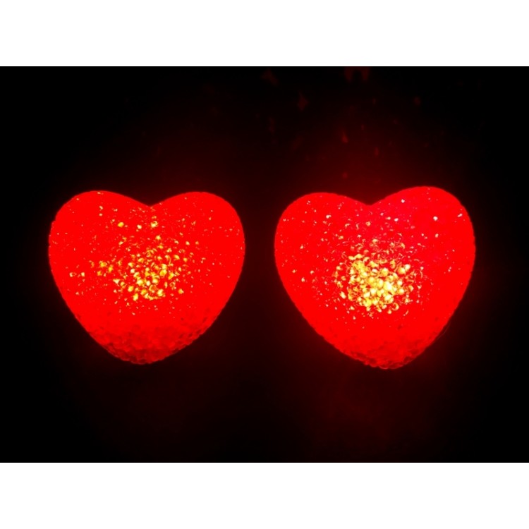 Red Heart Night Lamp with LED Light