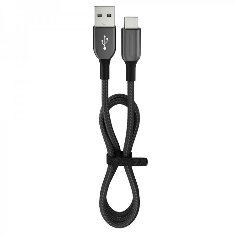 15 Watt 3A Usb-A To Type-C 1.2M Fast Charging Cable Black FC36