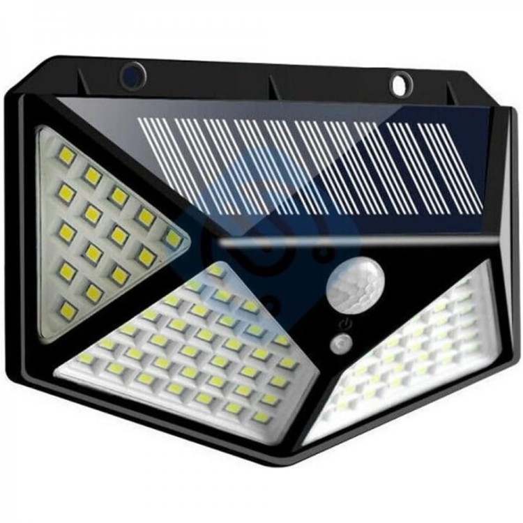 100 Led DIŞ Mekan Solar Aydınlatma Fotoselli Solar Lamba Hareket Sensörlü