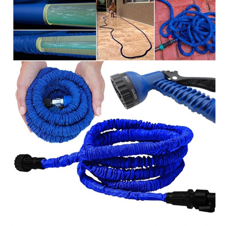 30 Meter Extended Garden Irrigation Car Wash Hose7 Stage Head Gun