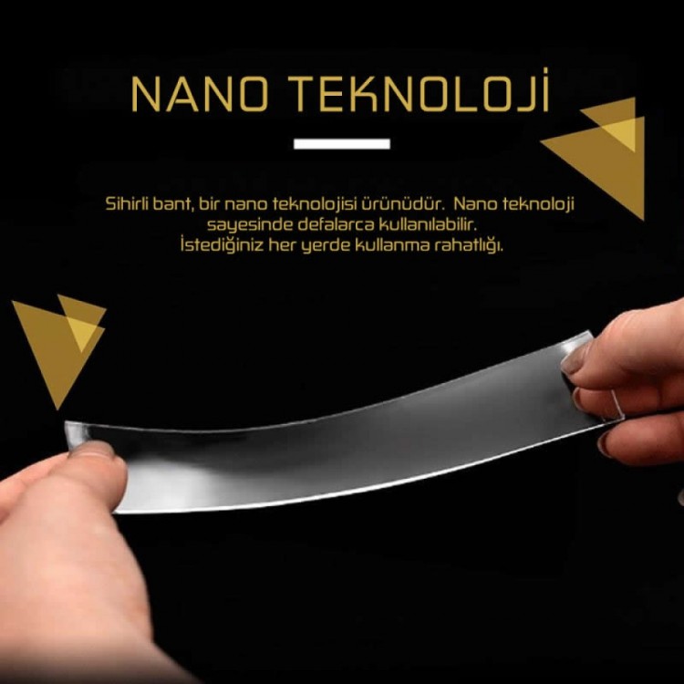 Çift Taraflı Nano Teknolojili Süper güçlü Bant 5 Metre