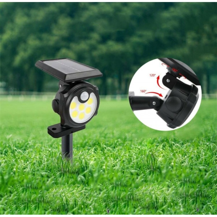 42 LEDs Solar Powered 3 Mode Cob Garden Lighting Motion Sensor Wall Lamp
