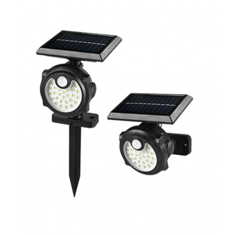 26 LEDs Solar Powered 3 Modes Garden Lighting Motion Sensor Wall Lamp