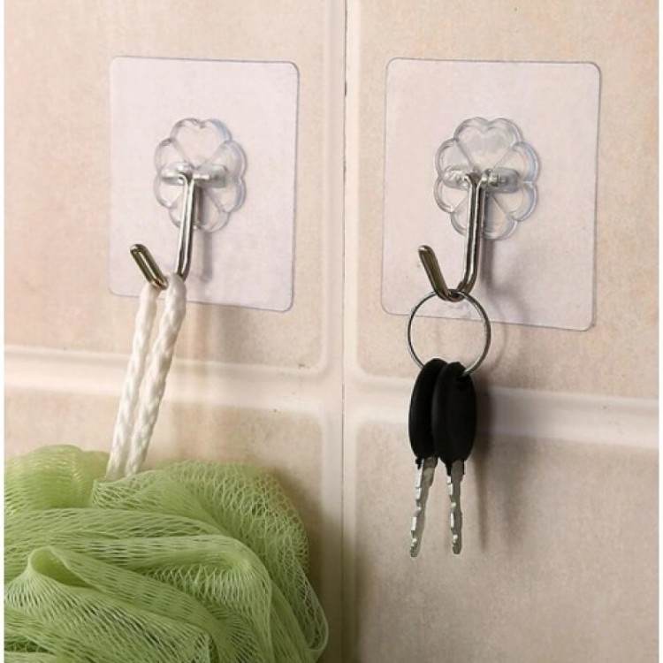 Self-Adhesive Transparent Hanger Set of 5