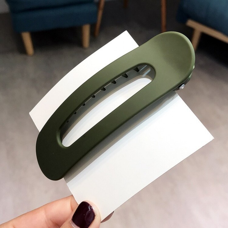 Large Size Clip-on Women's Hair Clip Khaki