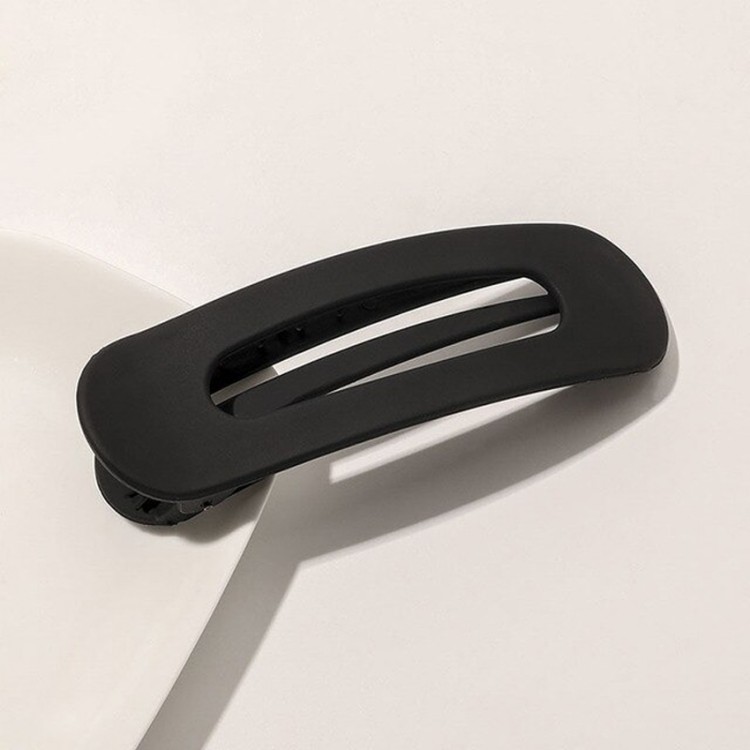 Large Size Clip-on Women's Hair Clip Black Color