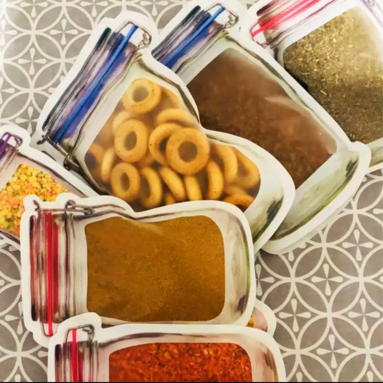 He's Size Ziplock Storage Bag - Jar Appearance Ziplock Bag3 Pieces