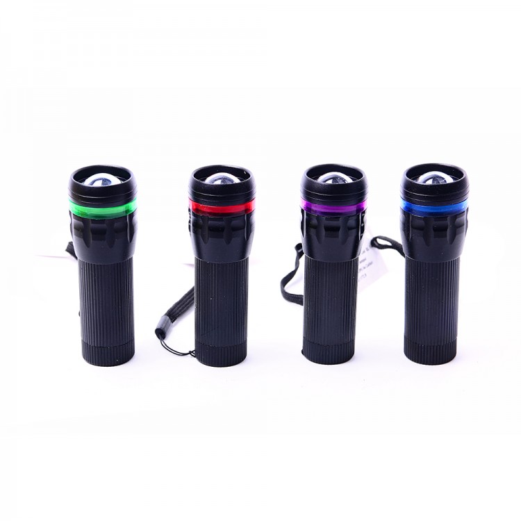 Durable Ranged Zoom Battery-Operated Flashlight for Private Security