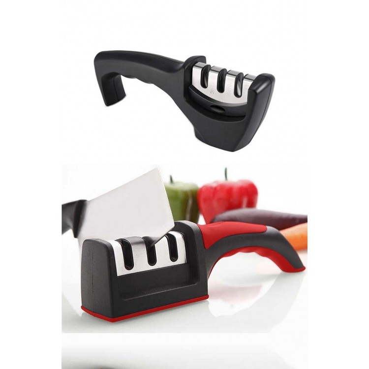 Professional Knife Sharpener 3 Angle Diamond Ceramic Tungsten Steel Hand Sharpening Knives