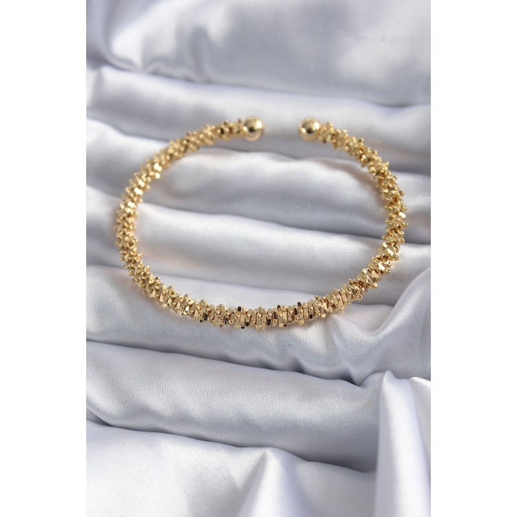 316L Çelik Gold Renk Kadın Bileklik TJ-BB5643