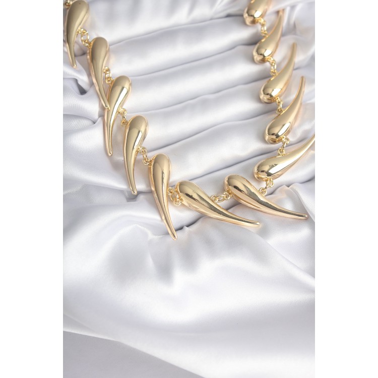 VIP Series Special Design Gold Color Women's Necklace TJ-BKO8237