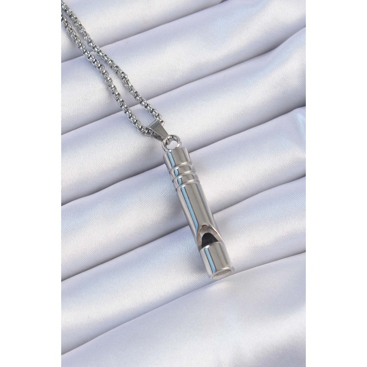 Acil Durum Düdüğü 316L Çelik Kararma Yapmaz Yüksek Desibel Kolye Unisex TJ-EBK1200