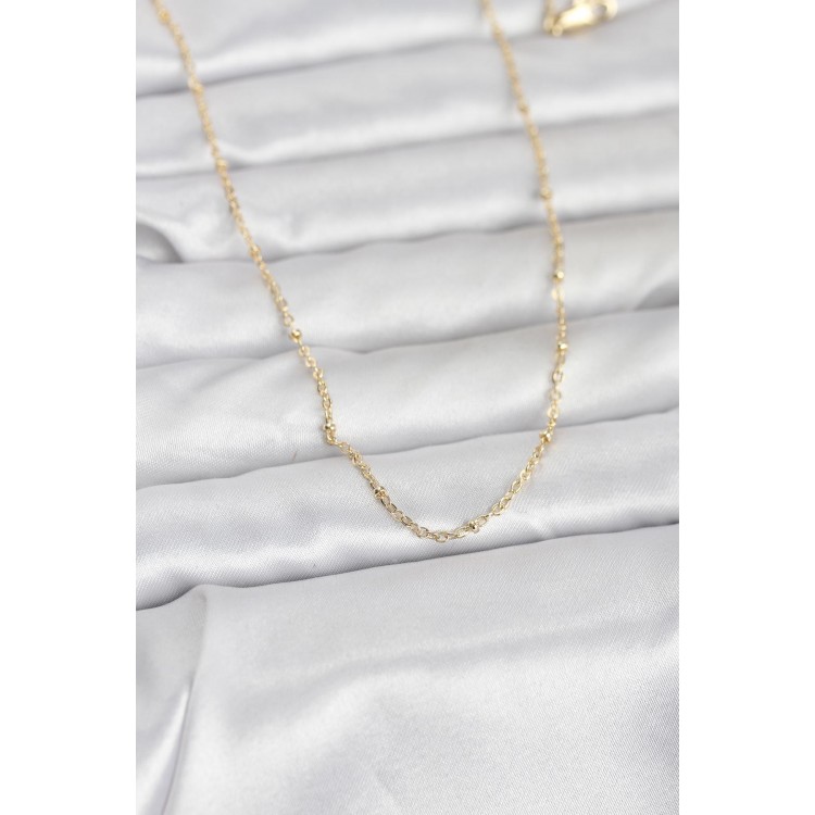CM 14K Gold Renk Burgu Model 60 cm Kadın Kolye TJ-BKO10950