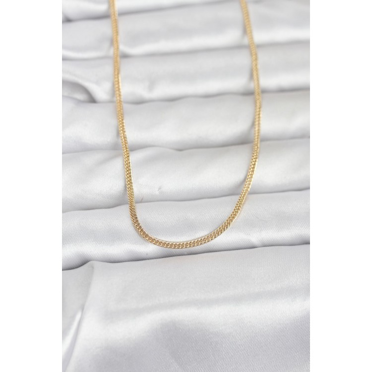 CM 14K Gold Renk Dolgun Zincir Model 60 cm Kadın Kolye TJ-BKO10954