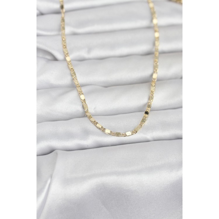 CM 14K Gold Renk Ezme Zincir 60 cm Kadın Kolye TJ-BKO10964