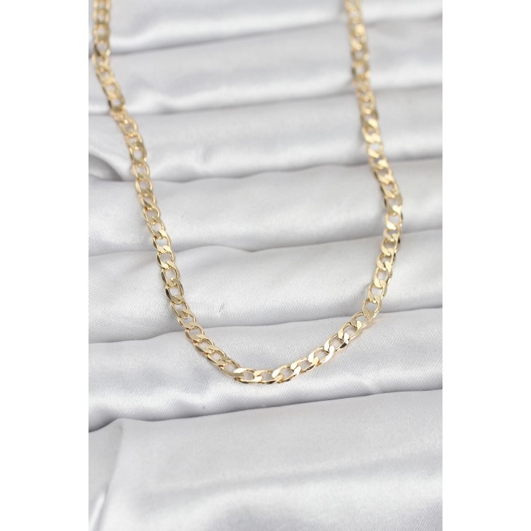 CM 14K Gold Renk Zincir Model 60 cm Kadın Kolye TJ-BKO10969