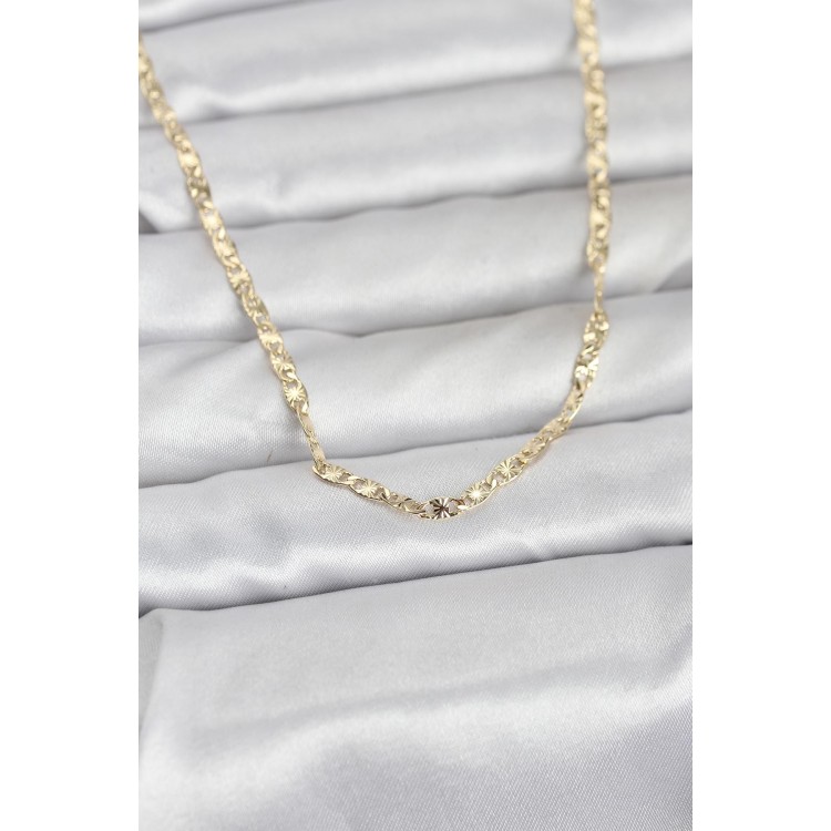 CM 14K Gold Renk Zincirli Model 60 cm Kadın Kolye TJ-BKO10976