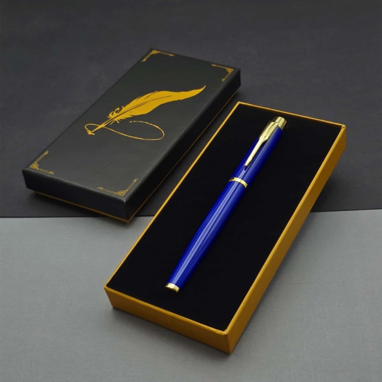 Teacher's Day Gift Boxed Metal Blue Pen