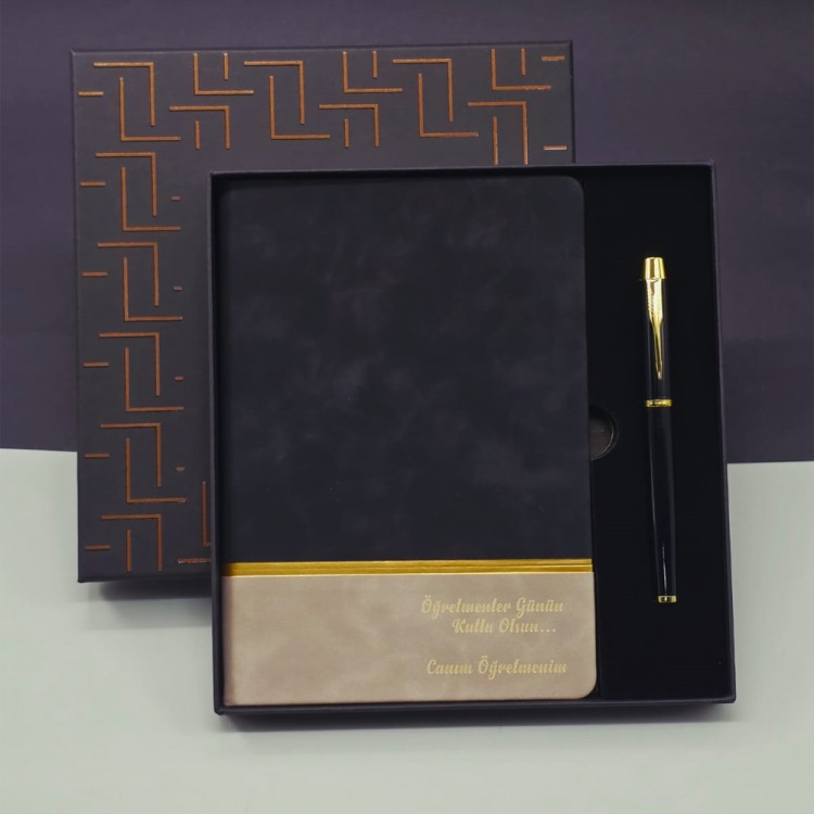 Öğretmenler Günü Hediyesi - Defter - Kalem Seti