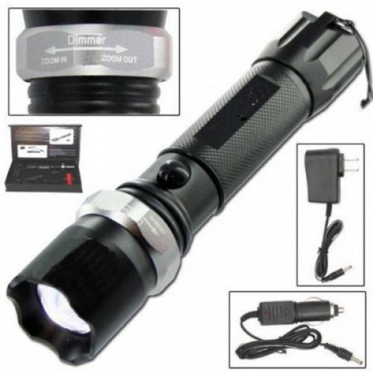 Rechargeable Flashlight with Zoom F61873