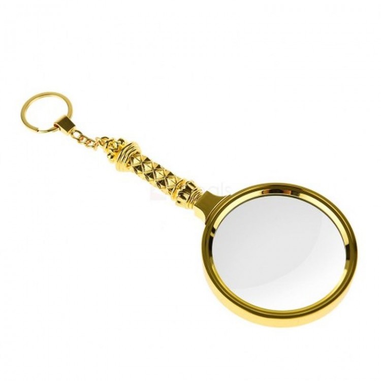X90Mm All Metal Gold Color Gift Magnifier OpticalZinc Alloy Metal Frame With Lenses