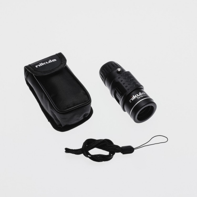 7 x 18 HD Rubber Coated PalmOptical Pocket Mini Monocular Binoculars