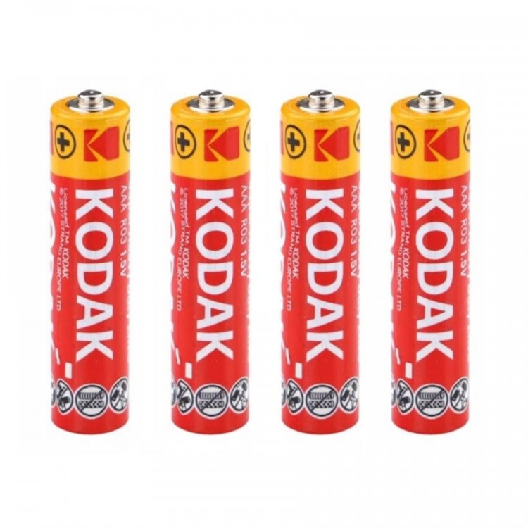 Kodak KAAHZ-S4 Super Heavy Duty Çinko Karbon AAA İnce Kalem Pil / Pakette 60 Adet