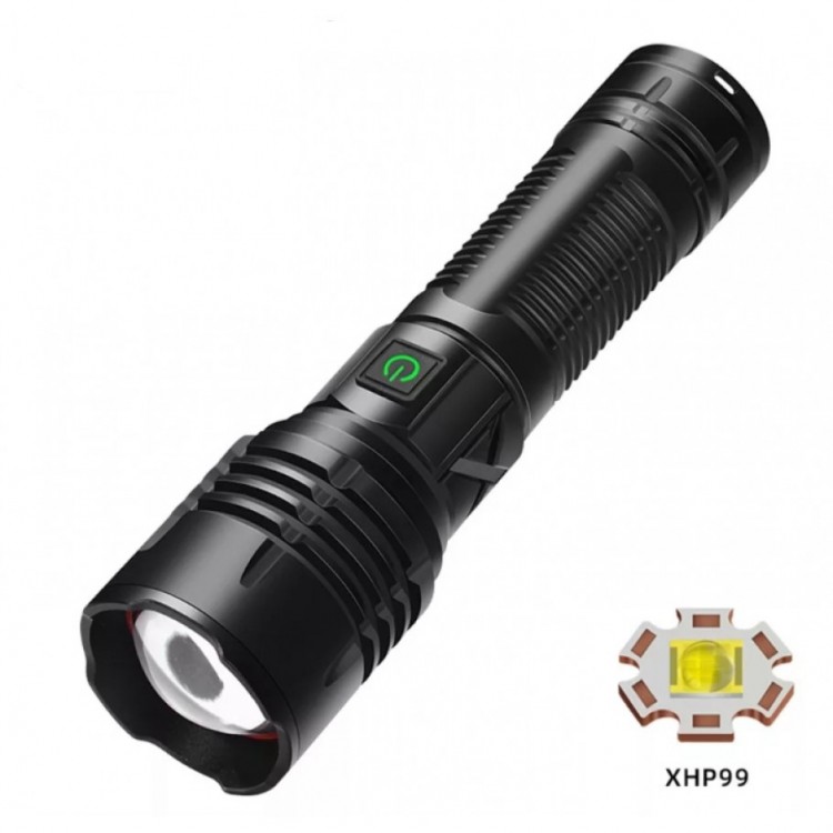 F-38 High Power Ultra Spot Long Range Flashlight Rechargeable LED Powerful Flashlight Lighting