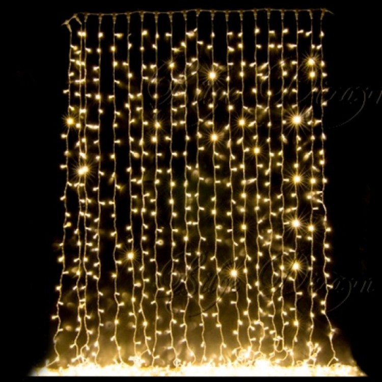 3 x 3 Curtain Led Yellow Light MZ126