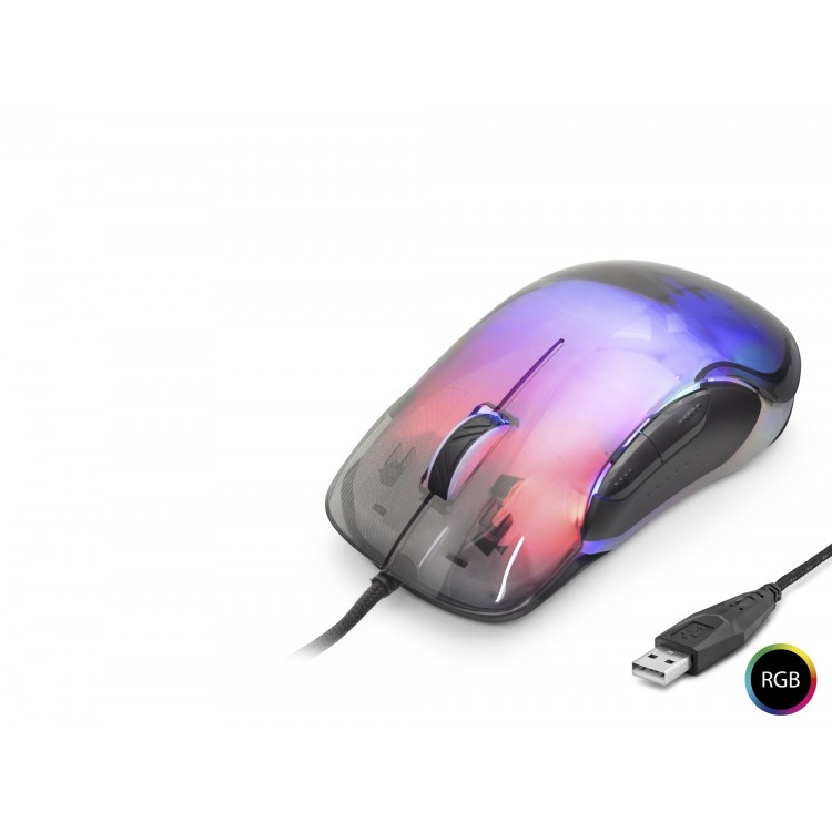 G702 Mouse 7200 Dpi 6 Tuş 1000 Hz Rgb - Kristal Siyah