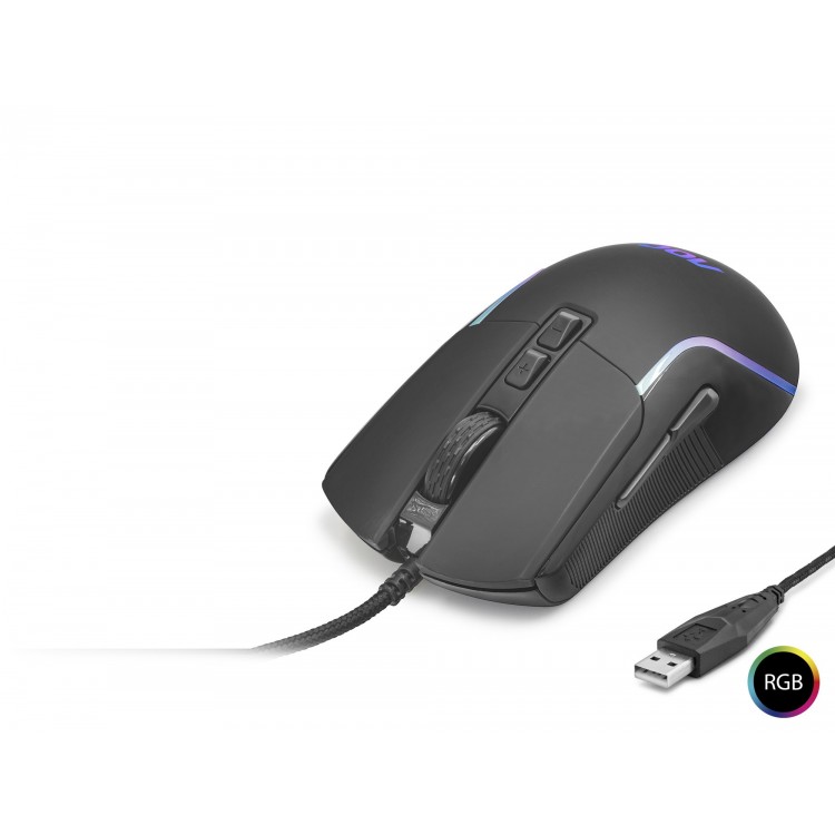 Mouse Optik 1200–2400 Dpi Usb Rgb - Siyah GM170B/LA