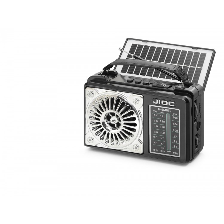 Nostaljik Kamp Ve Outdoor Solar Şarjli Tws Taşinabi̇li̇r Hoparlör H664BTS