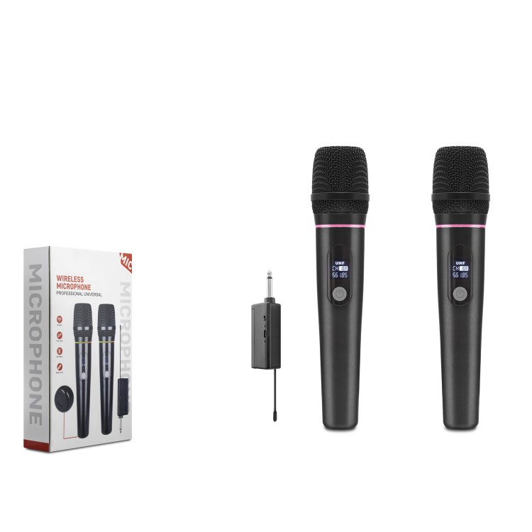 Profesyonel Kablosuz Uhf 2’Li̇ Mi̇krofon Seti̇ - 6.35Mm - Si̇yah HDX2791