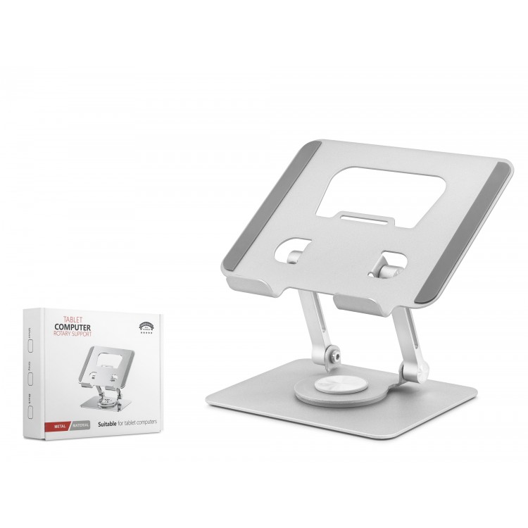 Metal 360 Derece Dönebilen Kompakt Tablet Ve Laptop Standi - Silver HDX8020