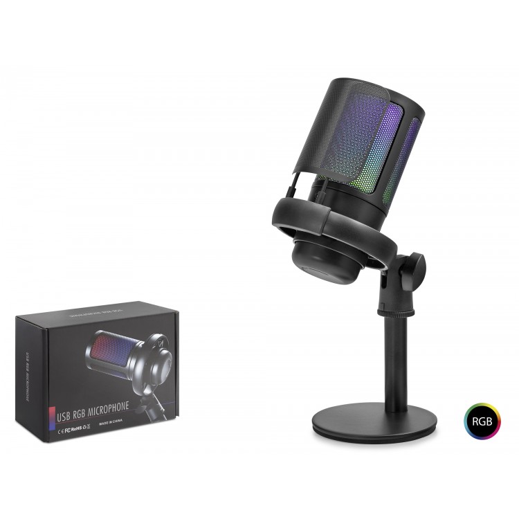 Profesyonel Rgb Mikrofon 192 Khz / 24 Bit Kondenser Kayıt Seti Type-C - Siyah ME6SB
