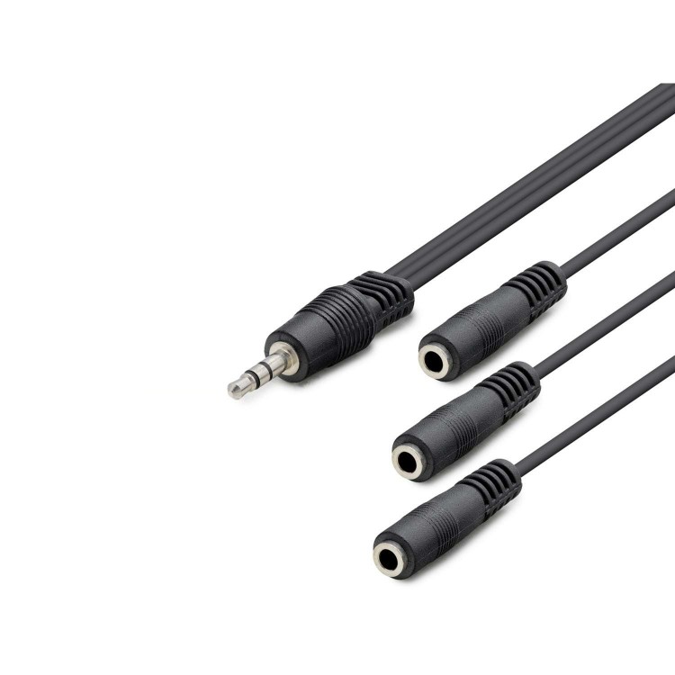 3.5 Mm To 3*3.5 Mm F Kablo 2Lıne 30Cm Siyah HDX1023