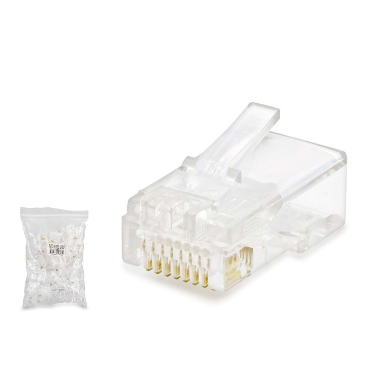 Cat5 Konnektör Rj45 100Lü Paket Şeffaf HDX5007