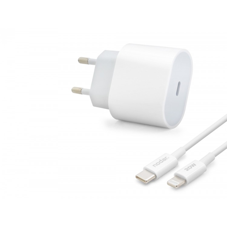 Type-C Lightning Hızlı Şarj Seti 20W Pd - Beyaz ND1002
