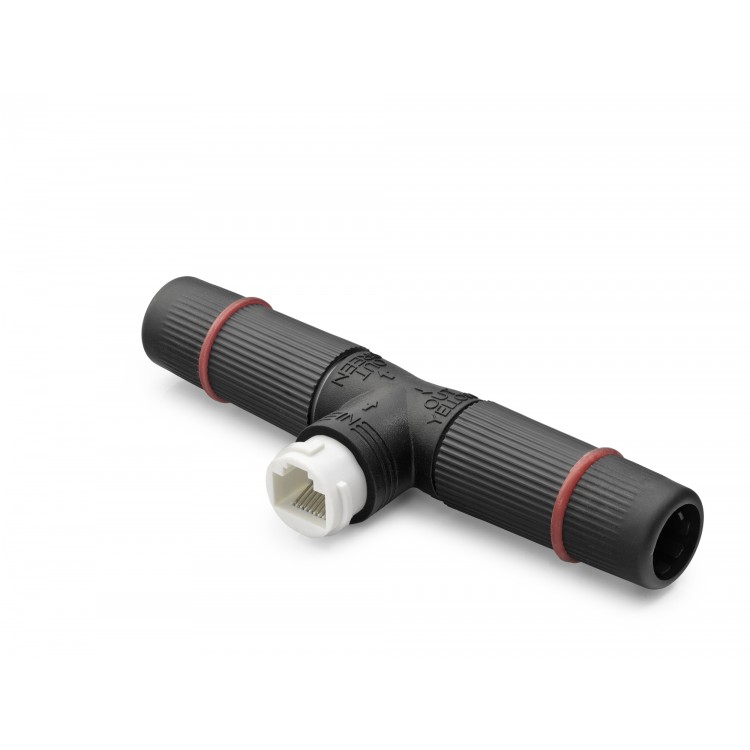 Poe Splitter T Tipi Su Geçirmez Rj45 Konnektör - Siyah ND2452