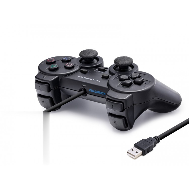 Pc Uyumlu Kablolu Usb Gamepad Oyun Kolu - Siyah HD302