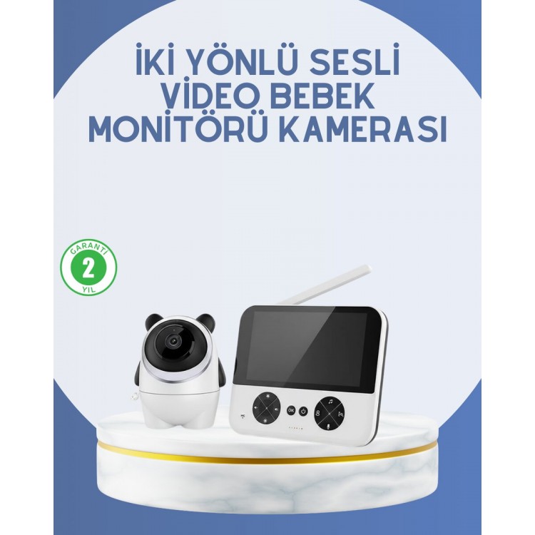 Kablosuz Bebek Monitörü 720P Görüntü ve Geniş Ekran