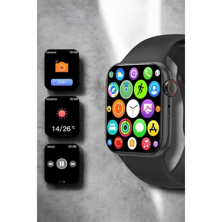 Smart Watch 44mm Steel Case OLED Screen andAdvanced Health Tracking