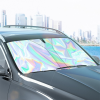 ALLY Car Sun Shade Protector Auto WindshieldSunshade(140cm*70cm) titanium silver foldable-(5775)