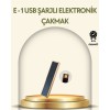 USB Şarjlı Alevsiz Elektronik Çakmak – Rüzgara Dayanıklı Gazsız Güvenli Kullanım