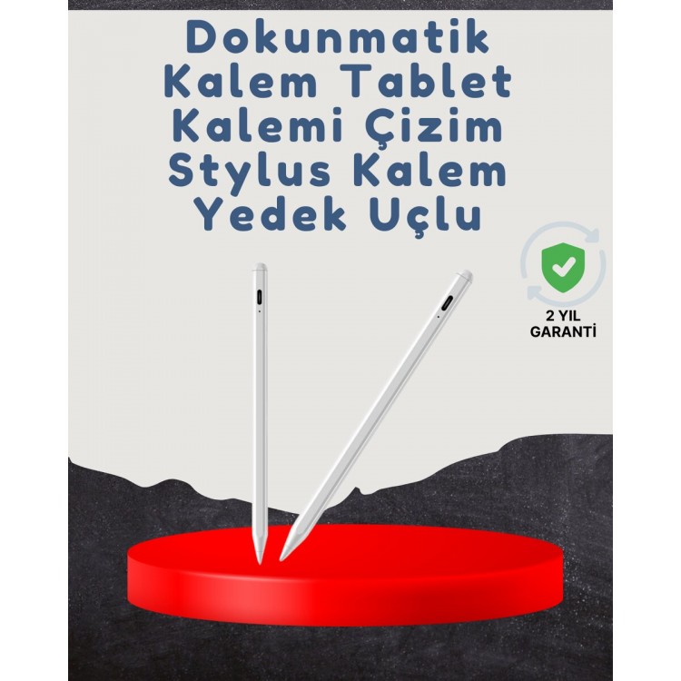 Yüksek Hassasiyetli Eğim Sensörlü Dijital Kalem – USB-C Hızlı Şarjlı