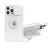 Ally iPhone 13 Pro 6.1 inch CaseSliding Camera Lens Protection Ring Stand Silicone Case-(5775)