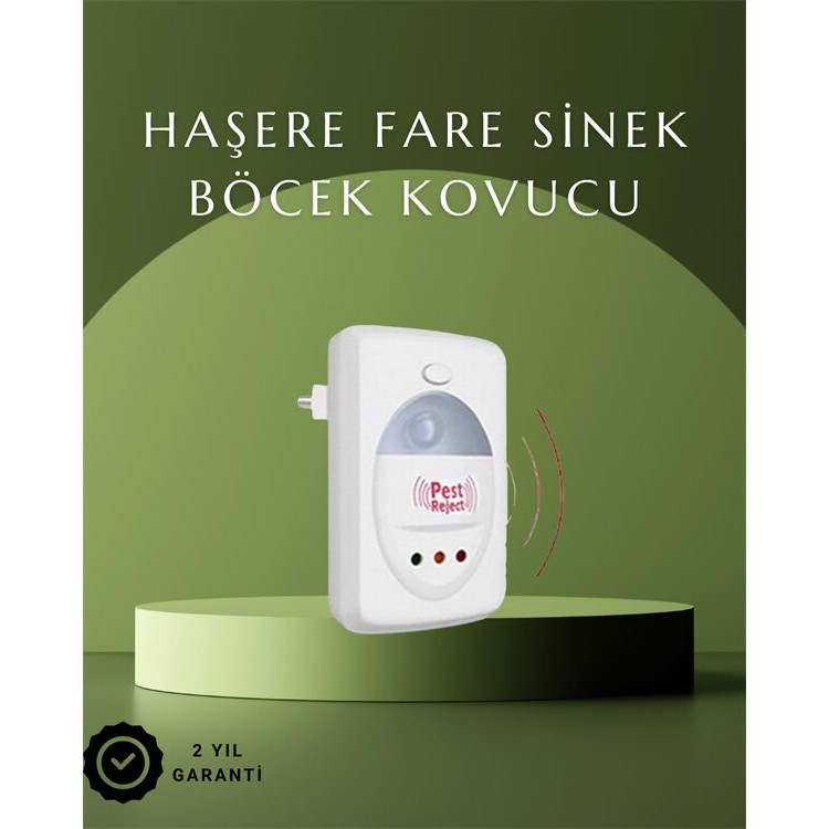 Ultrasonik Ses Dalgalarıyla Kimyasalsız Fare ve Böcek Kovucu Cihaz