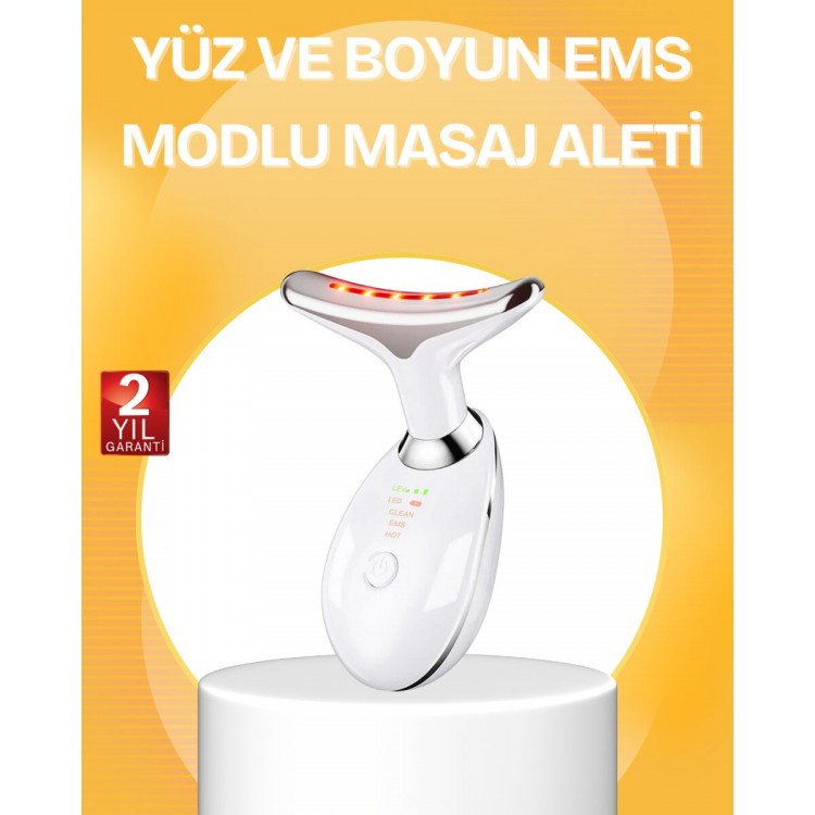 7 Renk LED Işık Terapili Cilt Bakım Cihazı USB Şarjlı